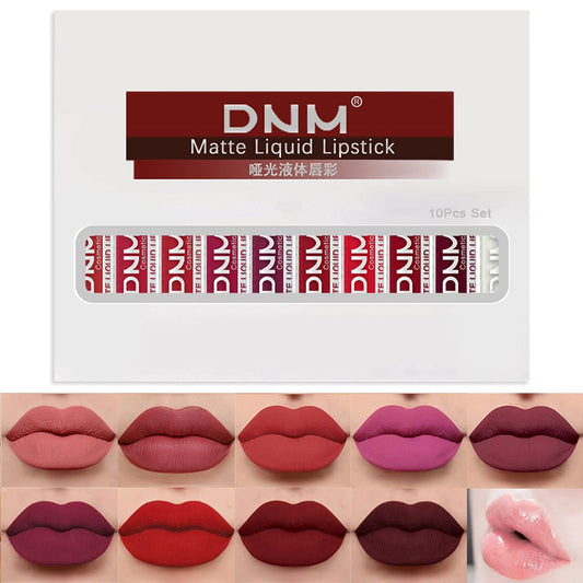 Evpct 1Pcs Light Nude Brown Matte Liquid Lipstick Lip Gloss Glossy Set For Black Women 24 Hour Silky Velvet Lipstick Labiales Matte Larga Duracion Mate 24 Horas Originales 05