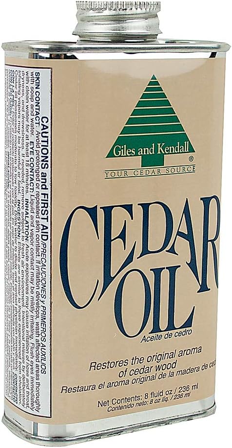 Cedar Oil - Giles and Kendall - Restores the Original Aroma of Cedar Wood, 8 oz : Health & Household