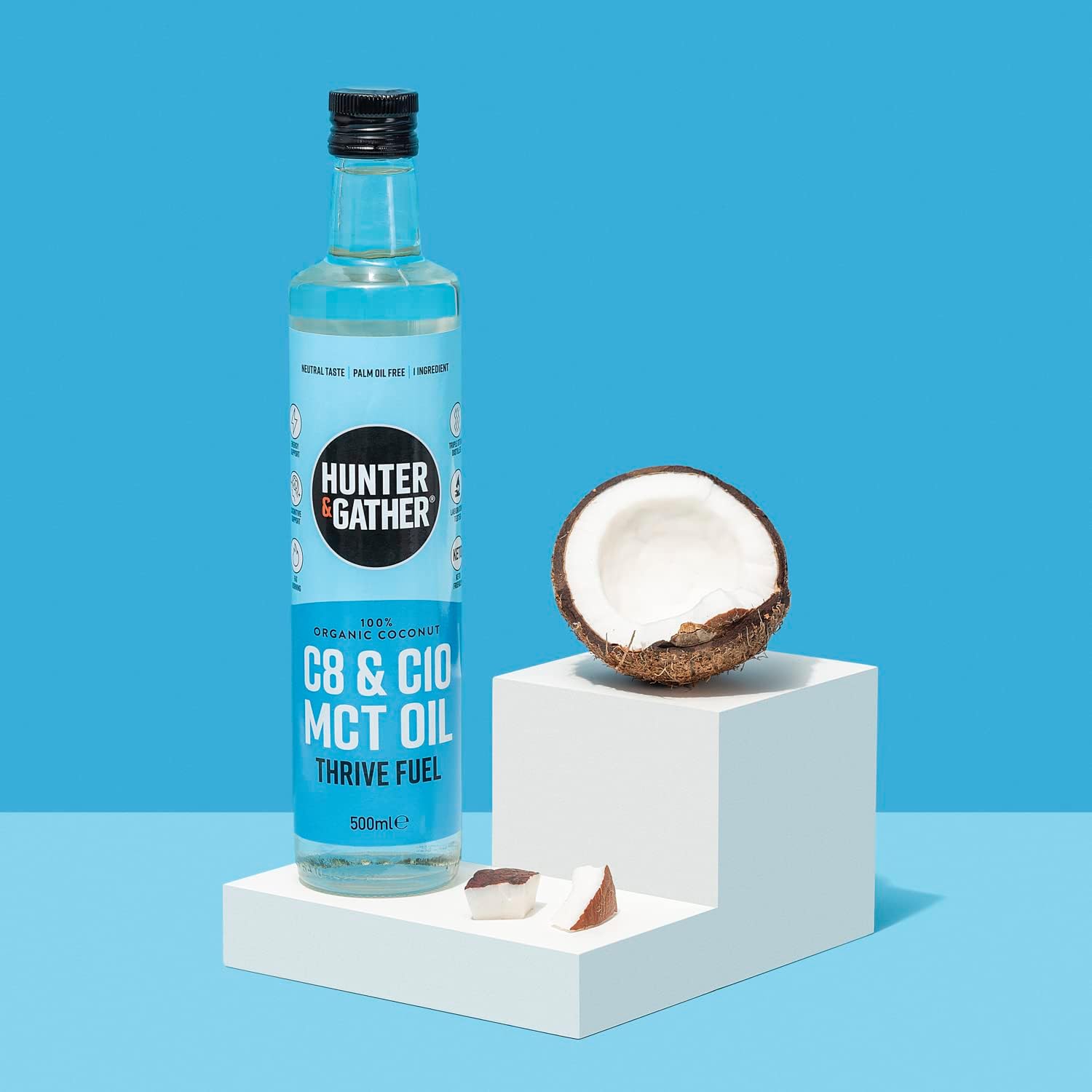 Hunter & Gather Premium C8 & C10 MCT Oil (500ml) | Supports Keto & (IF) Fasting | Used in Bulletproof & Fatty Coffee | Seed & Vegetable Oil Glycerol Free : Amazon.co.uk: Health & Personal Care