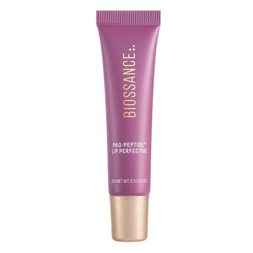 Biossance Pro-Peptide Lip Perfector – Triple-Treat Vegan Lip Balm – Deeply Hydrating With Pro-Peptides & Hyaluronic Acid – Enhances Natural Lip Color – Silky, Glossy Finish