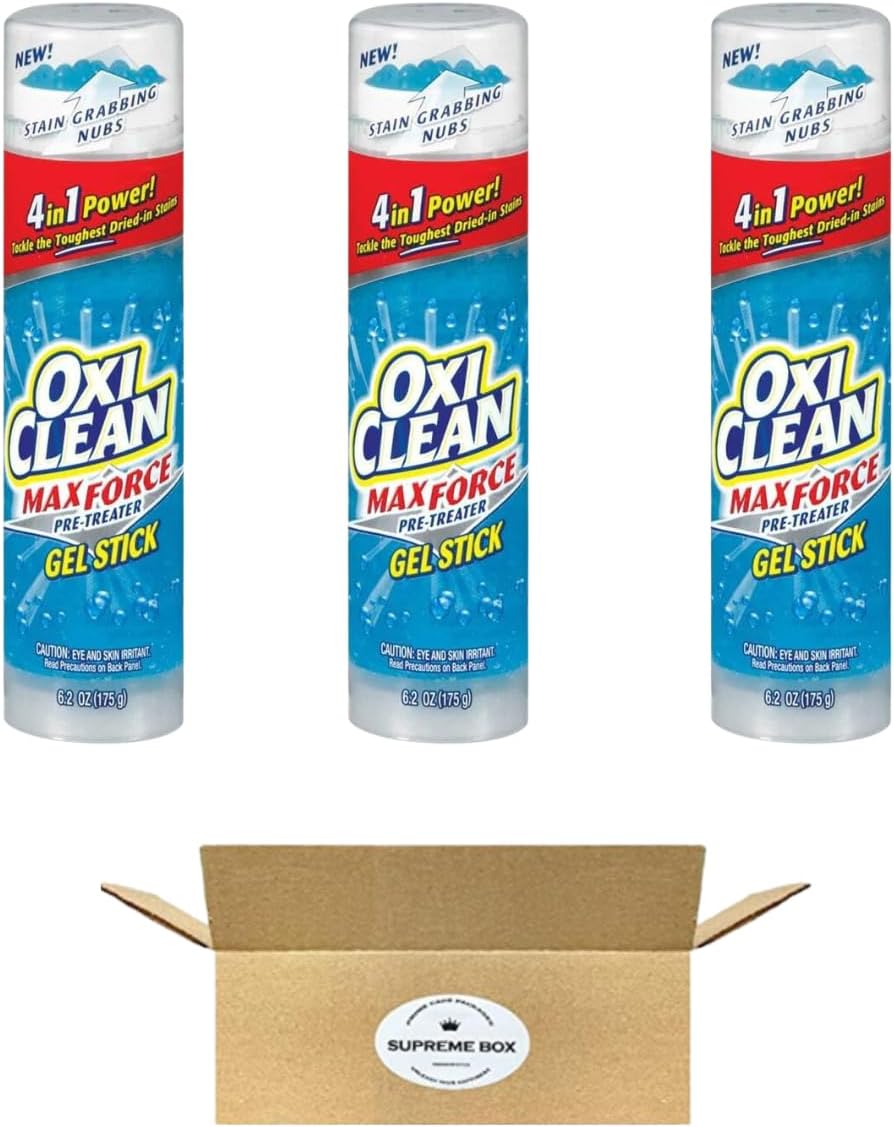 Oxiclean Stick Stain Remover, 6.2 oz per each - Pack of 3 (18.6 oz in total)