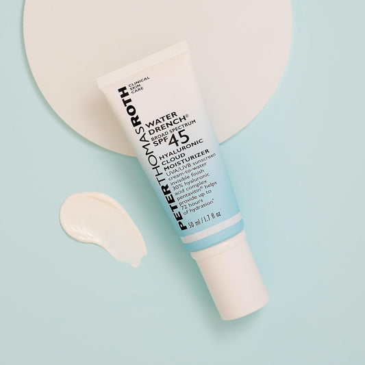 Peter Thomas Roth | Water Drench Broad Spectrum Spf 45 Hyaluronic Cloud Moisturizer | Spf Moisturizer For Face, Lightweight Sunscreen For Face (Pack Of 1)