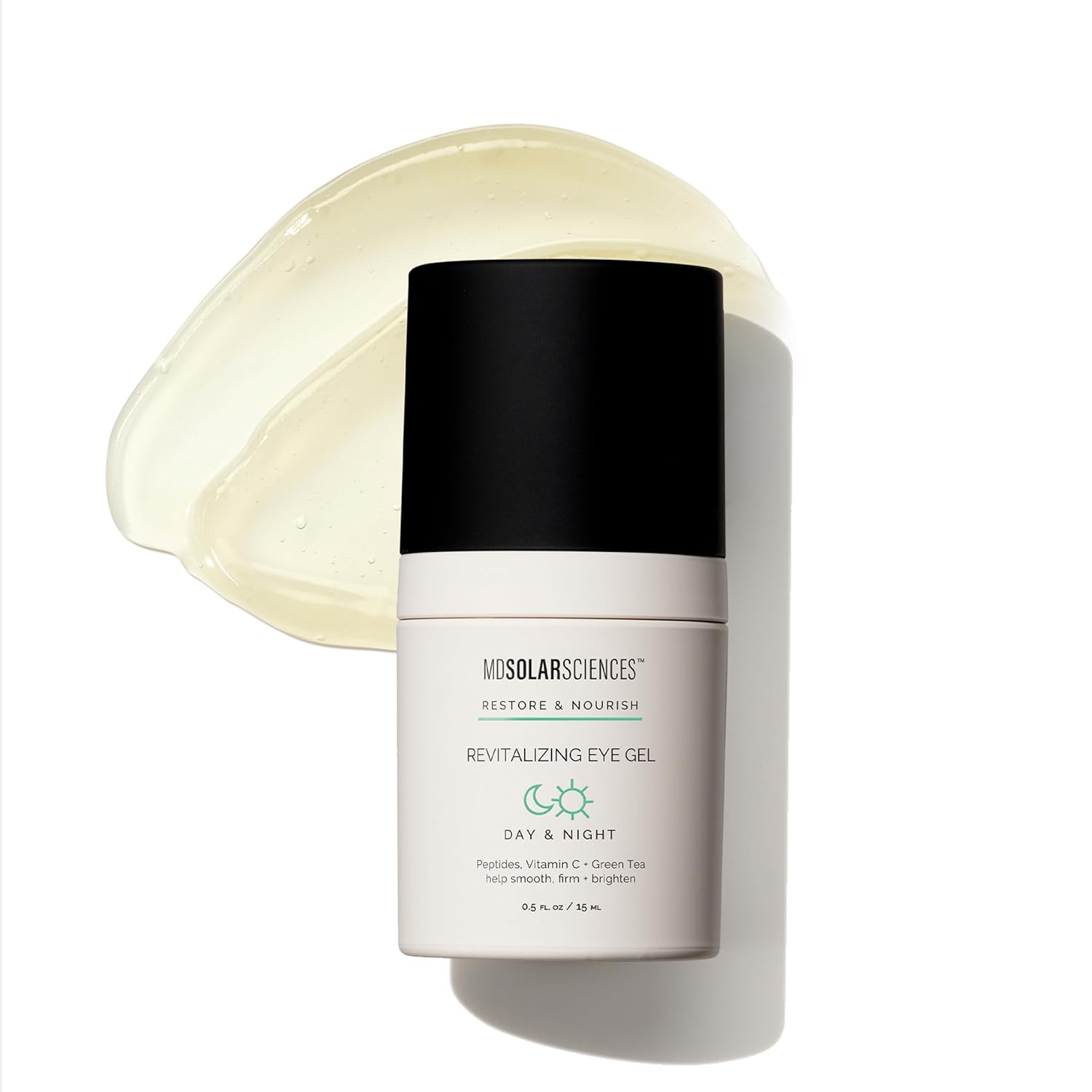 Mdsolarsciences Revitalizing Eye Gel | Fine Line Treatment For Anti-Aging | Brightens & Reduces Dark Circles, Puffiness, & Wrinkles | Firming Eye Gel With Antioxidants And Hyaluronic Acid (0.5 Fl Oz)