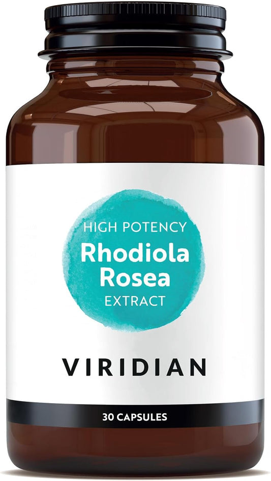 Viridian - High Potency Rhodiola Rosea Extract 7.5Mg - 30 Caps | Stress Relief & Cognitive Support | Sustainably Sourced | Vegan & Pure Formula | 100% Active Ingredients | Expertly Formulated