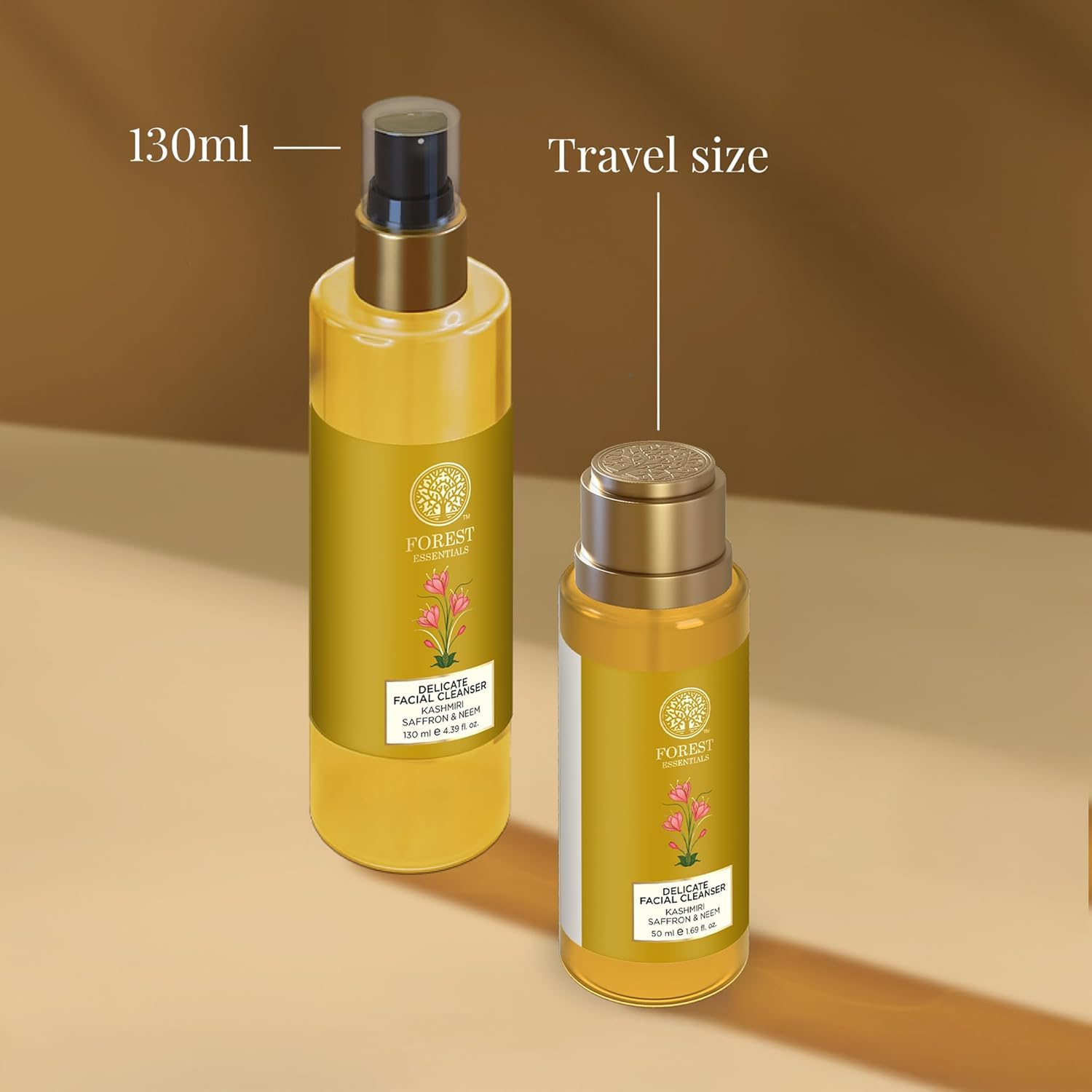 Forest Essentials Delicate Facial Cleanser Saffron And Neem 50 Milliliter : Beauty & Personal Care