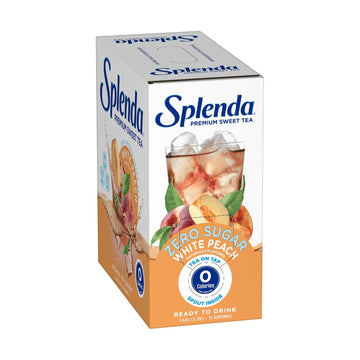 Splenda Premium Sweet Tea On Tap, 1 Gallon Bag In Box Ready To Drink Liquid, White Peach Green Tea, 128 Fl Oz, Packaging May Vary