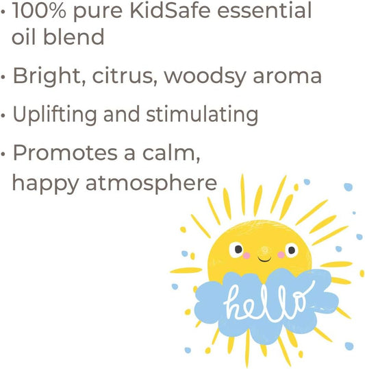 Plant Therapy Hello Morning Kidsafe Essential Oil Blend 10 Ml (1/3 Oz) 100% Pure, Energizing, Undiluted, Therapeutic Grade
