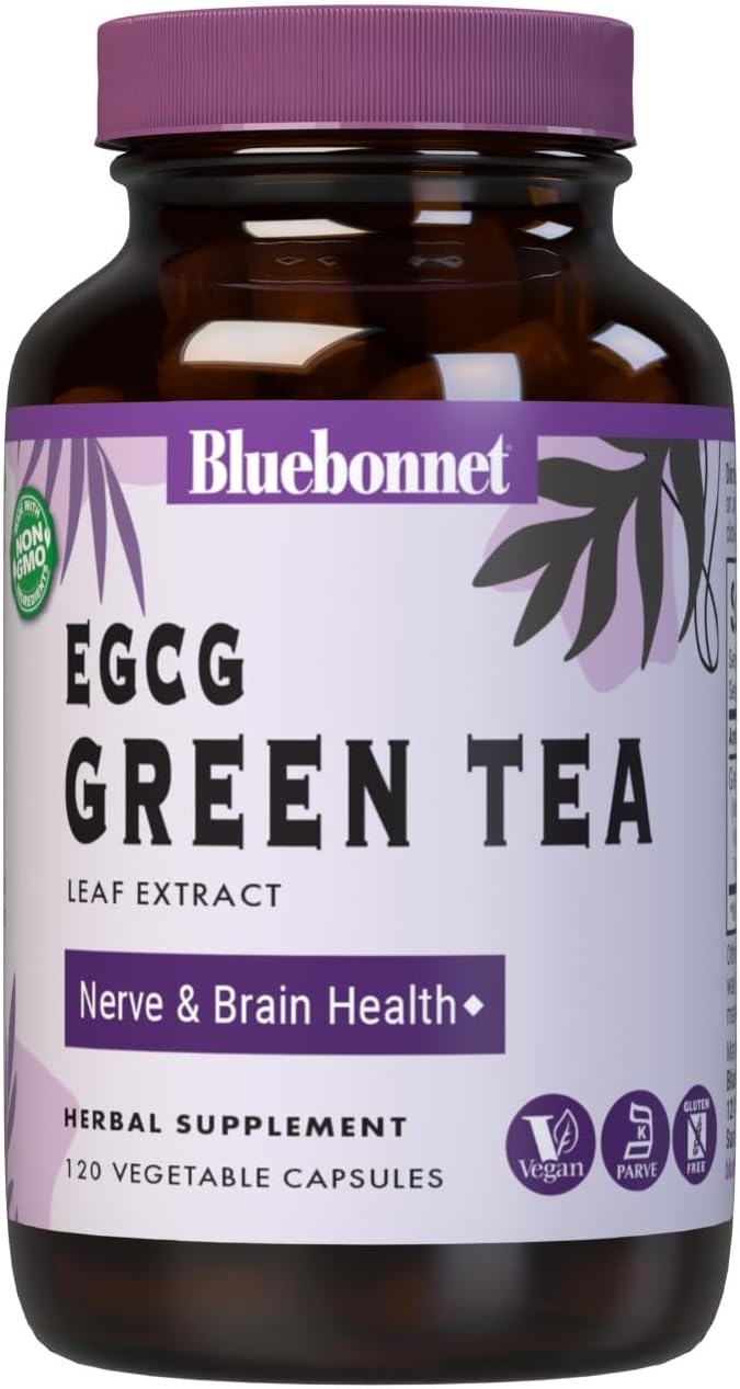 Bluebonnet Egcg Green Tea Leaf Extract Supplement, 120 Count