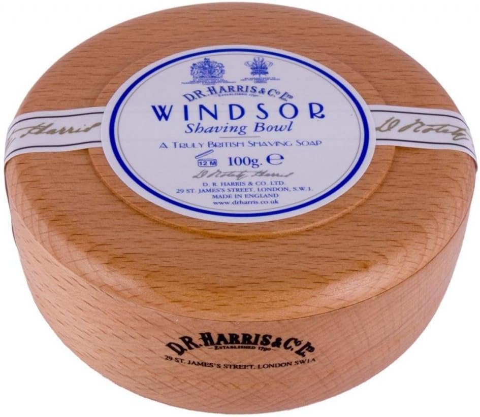 D.R.Harris & Co Windsor Beech Shaving Bowl & Shaving Soap : Beauty & Personal Care