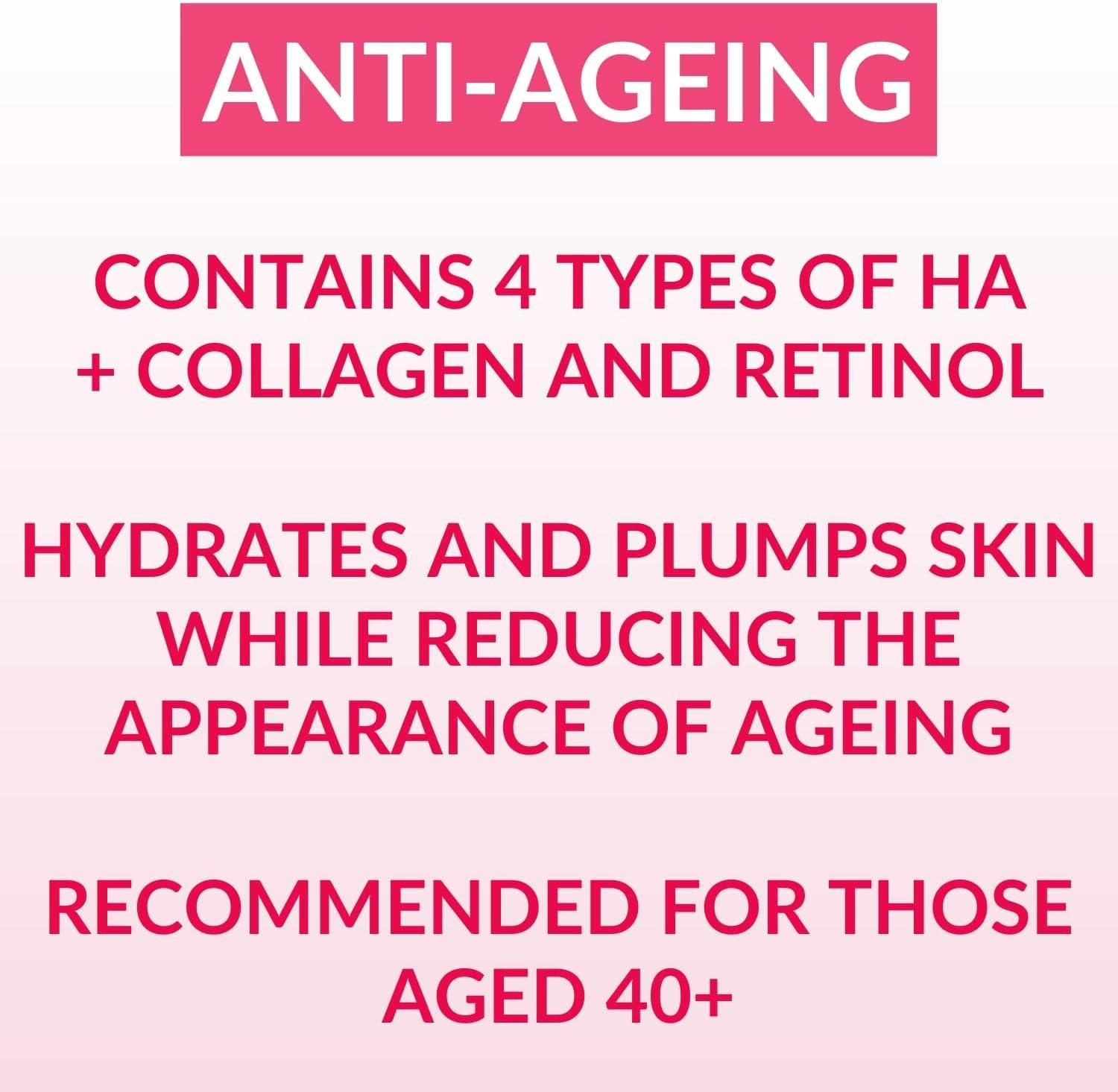 Hada Labo Tokyo - Anti-Ageing Night Body Serum, Concentrated Firming, With Super Hyaluronic Acid, Collagen & Retinol, For Age 40+, 150 Ml Bottle (Pack Of 1)