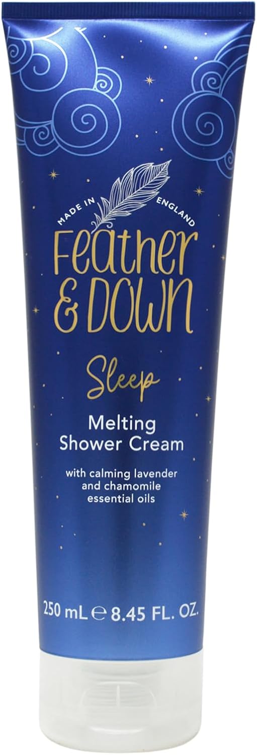 Feather & Down Sweet Dream Melting Shower Cream (250Ml) - With Calming Lavender & Chamomile Essential Oils. Cruelty Free. Vegan Friendly. Natural Extracts. (Pack Of 2)