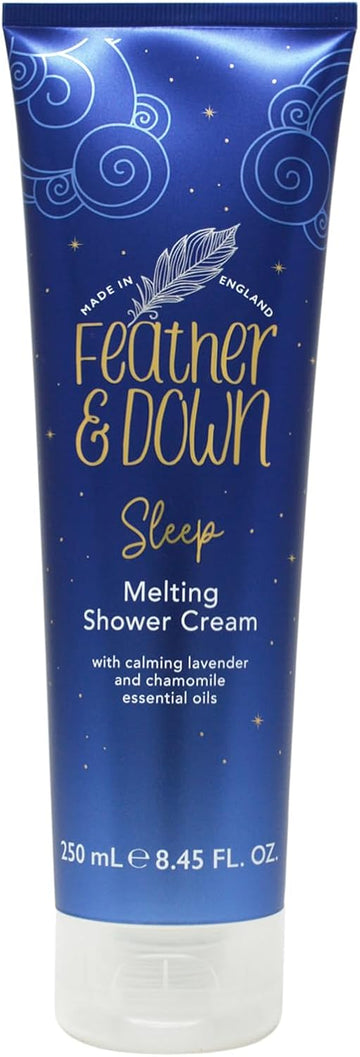 Feather & Down Sweet Dream Melting Shower Cream (250Ml) - With Calming Lavender & Chamomile Essential Oils. Cruelty Free. Vegan Friendly. Natural Extracts. (Pack Of 2)