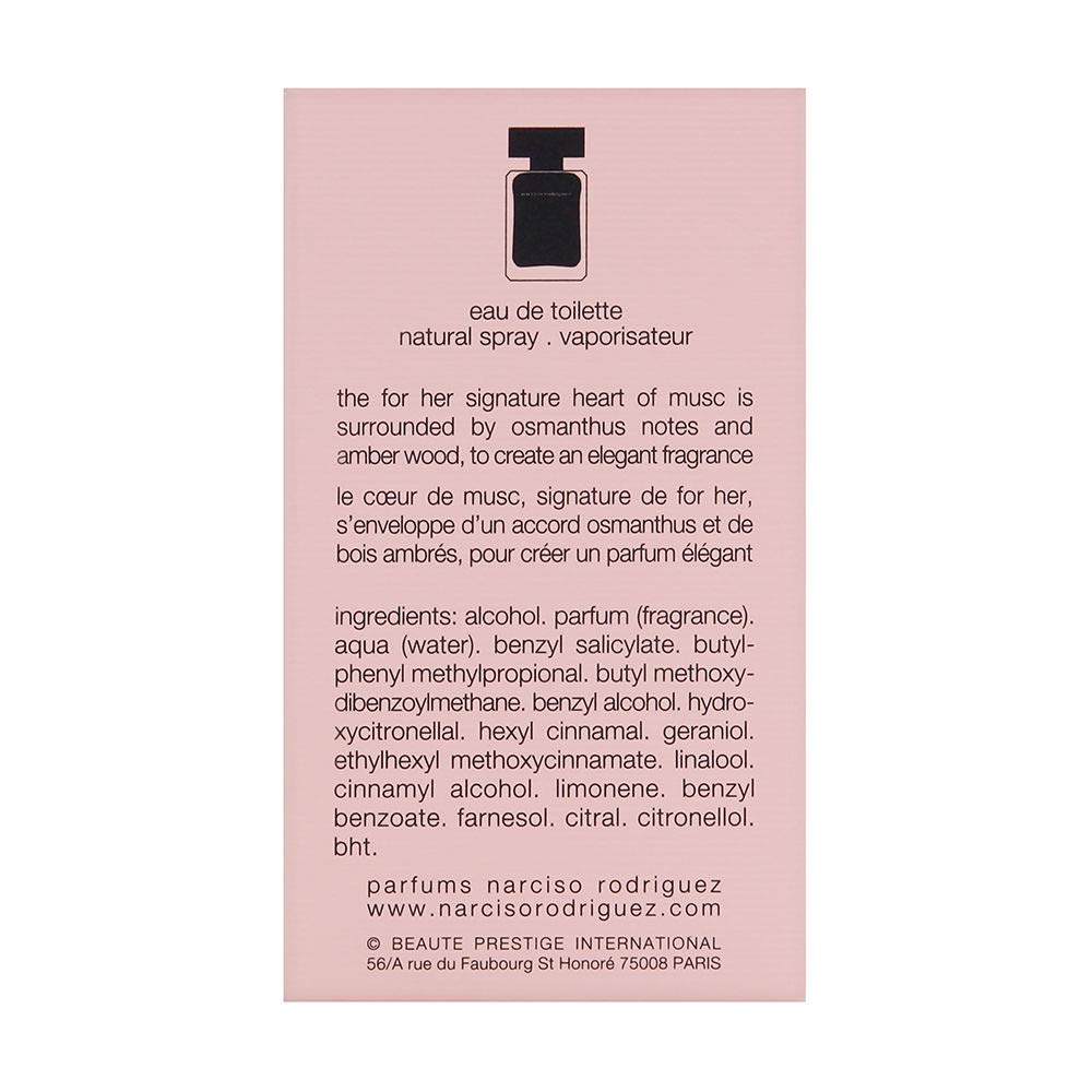 Narciso Rodriguez For Her Eau De Toilette Spray, 1 Ounce, Pink : Fragrance Sets : Beauty & Personal Care