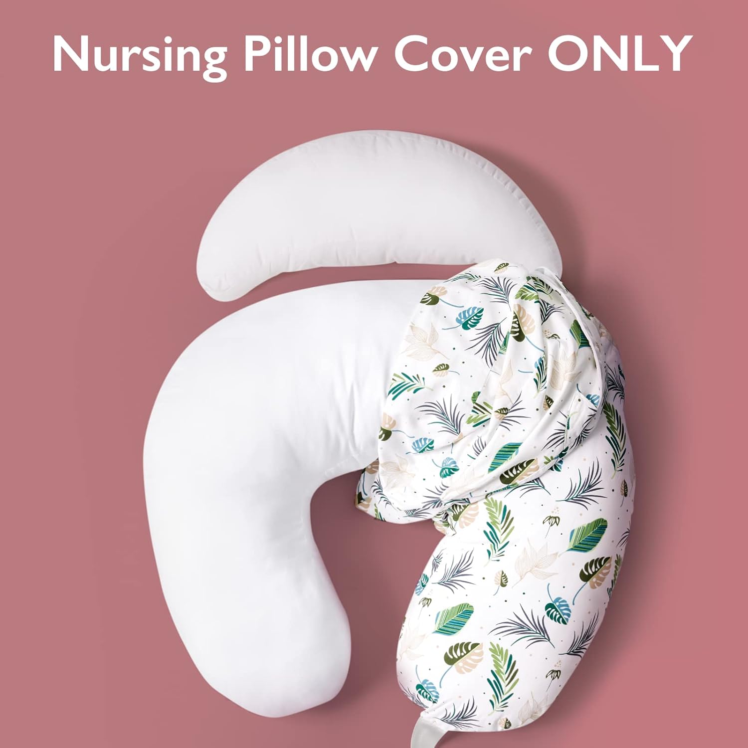 Momcozy Nursing Pillow Grey and Replacement Pillowcase, Original Plus Size Breastfeeding Pillows for More Support for Mom and Baby, with Adjustable Waist Strap : Baby