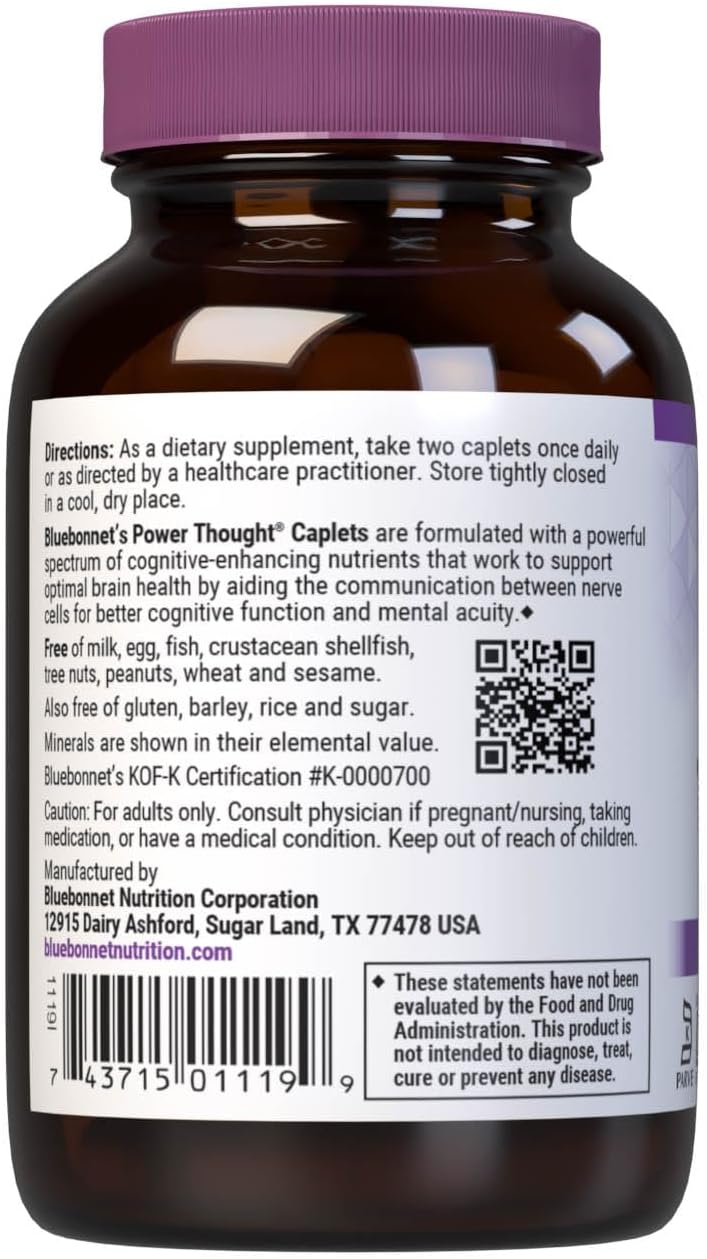 Bluebonnet Power Thought Supplement, 30 Count : Health & Household
