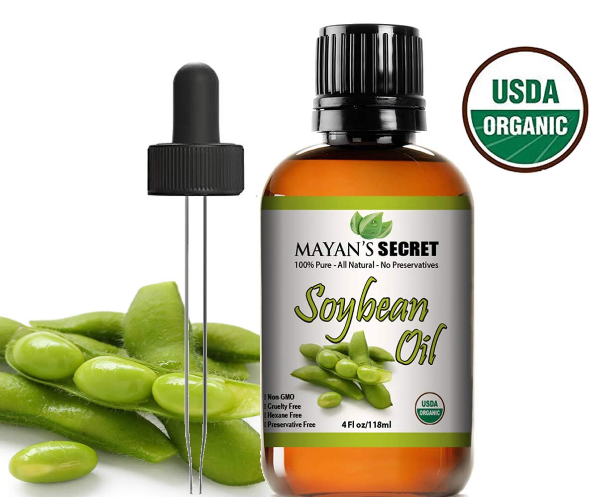 Mayan'S Secret Pure, Cold Pressed Usda Certified Organic Soybean Oil For Skin, Hair, And Body - 4 Fl Oz : Beauty & Personal Care