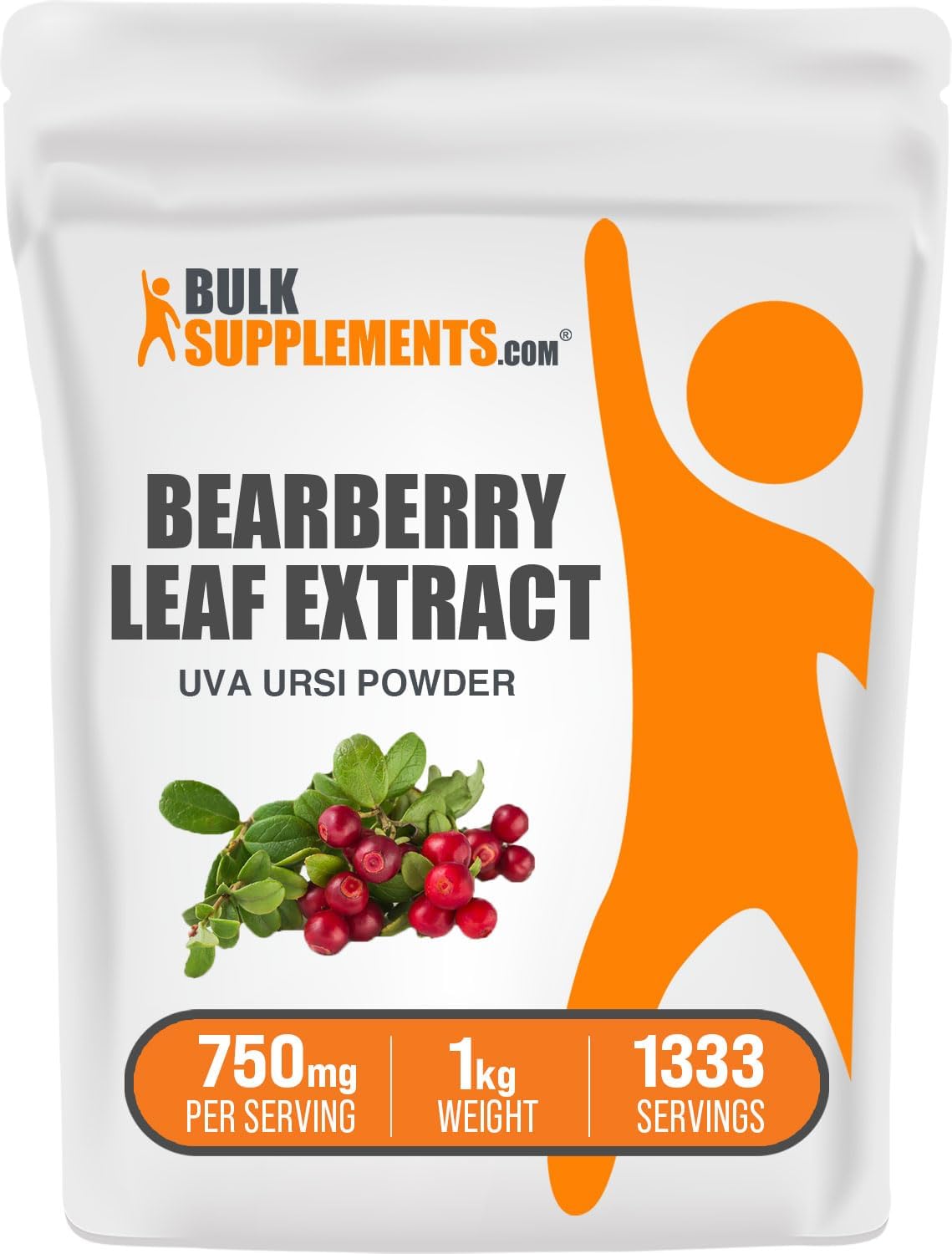 BULKSUPPLEMENTS.COM Bearberry Leaf Extract - Uva Ursi Extract - Bearberry Extract - Urinary Tract Health for Women & Men - Uva Ursi Bearberry Extract - Kidney Supplement (1 Kilogram - 2.2 lbs)