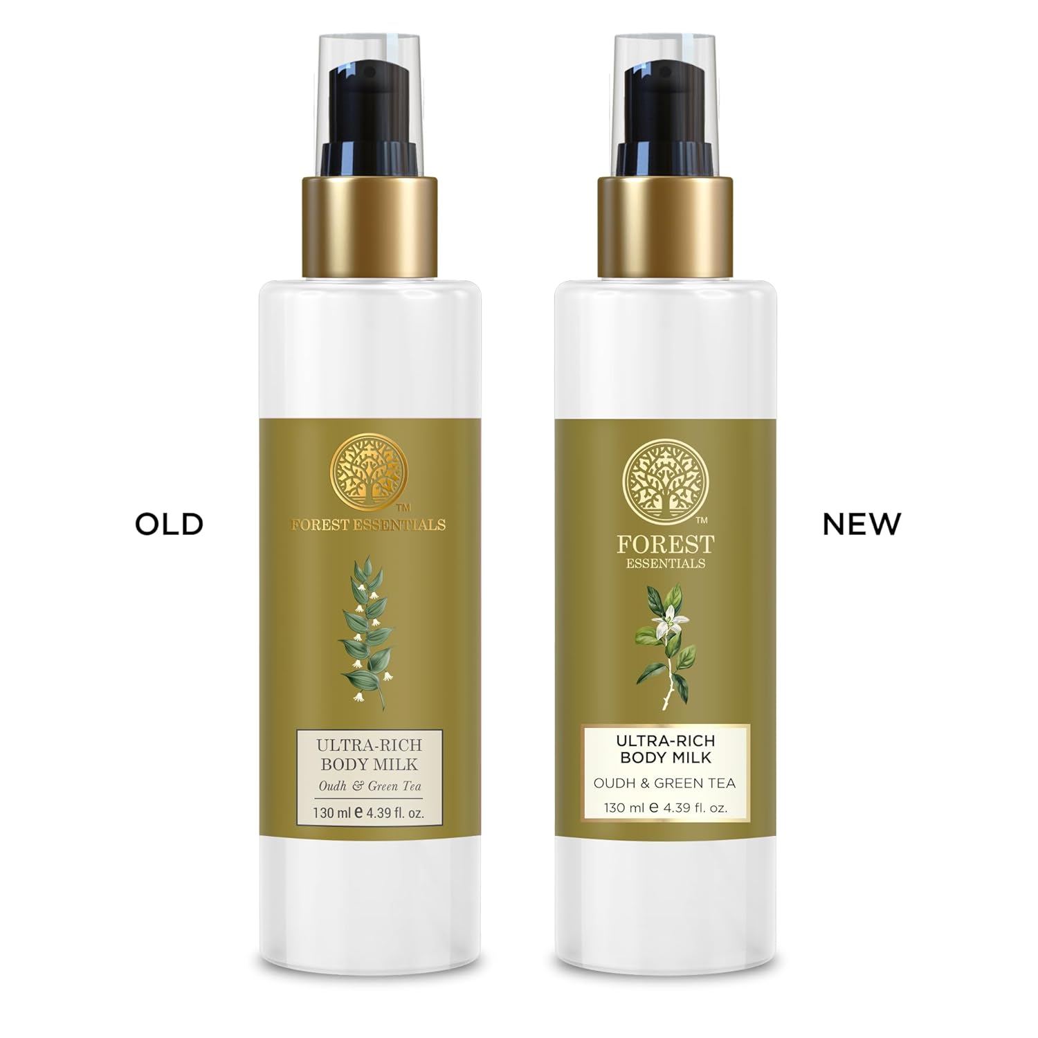 Forest Essentials Ultra-Rich Body Milk Oudh & Green Tea 130Ml (Body Lotion) : Beauty & Personal Care