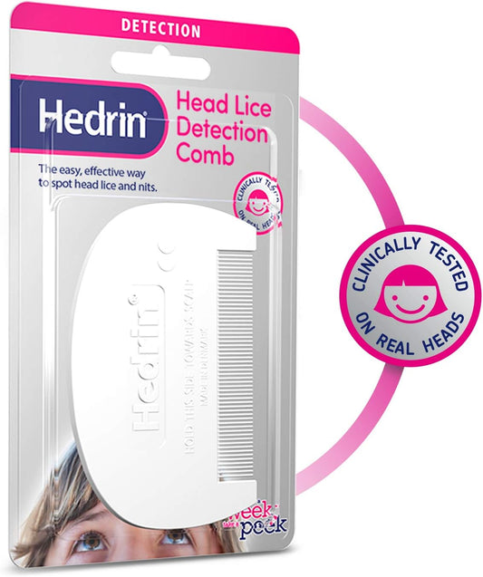 Hedrin Detection Nit Comb, Quickly Detect And Remove Head Lice & Eggs, Fast, Effective Nit & Head Lice Treatment, Suitable For All Hair Types, Adults & Children (Pack Of 1)