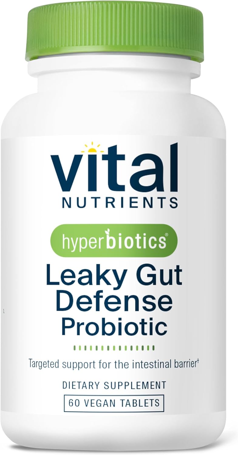 Hyperbiotics Vital Nutrients Leaky Gut Repair Supplement Probiotic | Science Backed Formula Strengthens Intestinal Barrier And Gut Health* | Reduces Digestive Discomfort | 60 Vegan Count