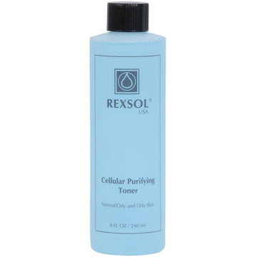 Rexsol Cellular Purifying Toner Normal/Oily And Oily Skin | Contains Pure Vitamin E | Lavender, Rosemary & Algae Extract | Absorbs Excess Oils, Refines Pores & Helps Skin Growing. (240 Ml / 8 Fl Oz)