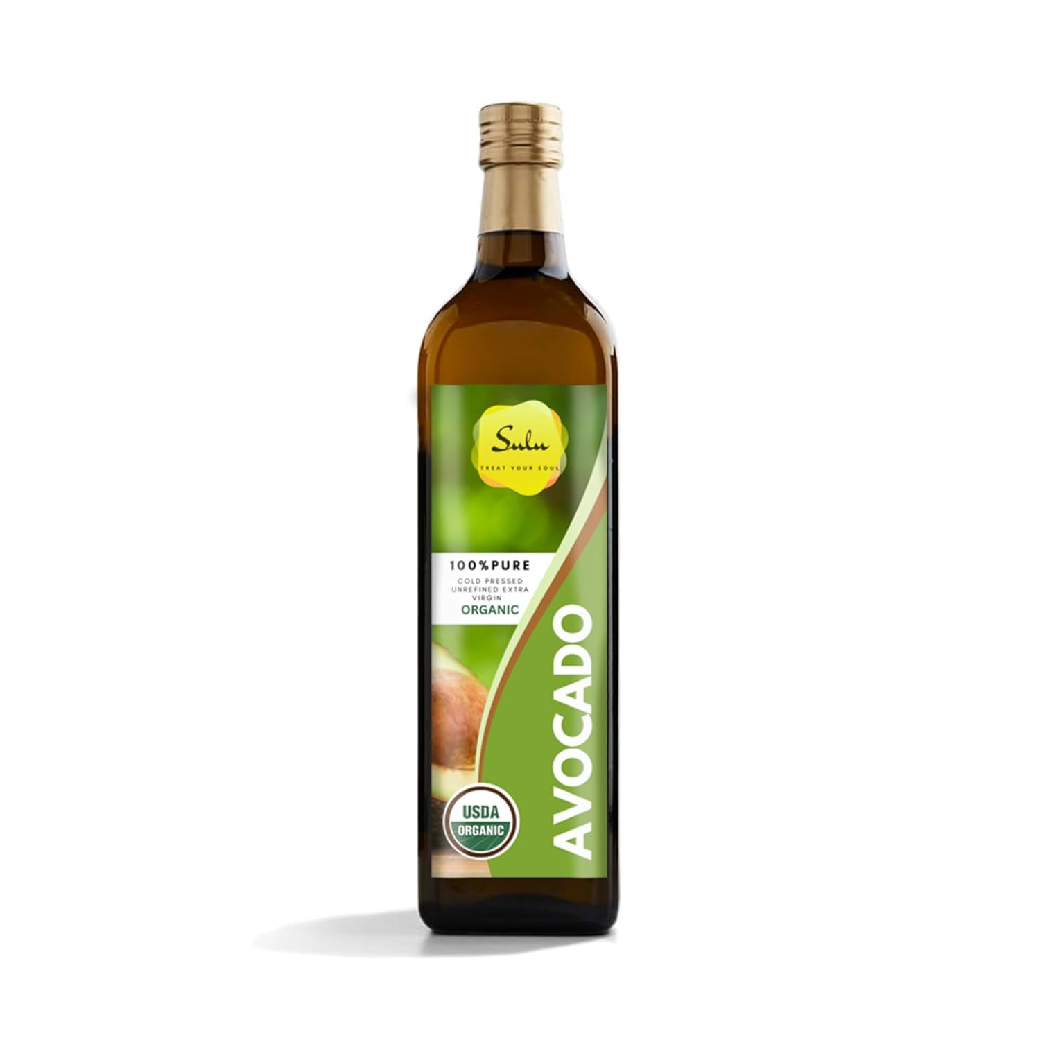 Usda Certified Organic Cold Pressed Unrefined Raw Avocado Oil - 16 Fl.Oz