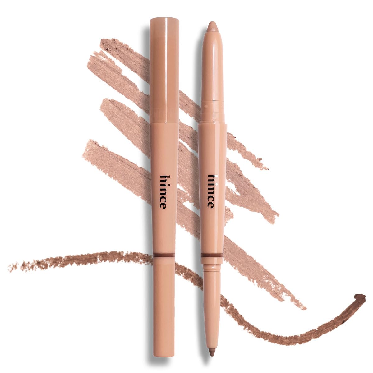 Hince New Depth Dual Color Stick 03 Warm Shade Liner - Dual Highlighter & Contouring Stick, Aegyosal Makeup, Under Eye Highlighter, Quick & Easy Stick Eye Makeup