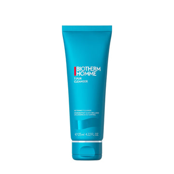 Biotherm Homme T-Pur Cleanser, A Clay-Like Unclogging And Purifying Facial Cleanser For Men With Normal To Oily Skin, With Sea Minerals, Zinc & Mineral Pearlite, Anti-Oil & Shine, 4.2 Fl. Oz