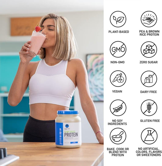 Isopure Unflavored Vegan Protein Powder, with Amino Acids, Post Workout Recovery, Sugar Free, Plant Based, Organic Pea Protein, Dairy Free, 20 Servings (Packaging May Vary)