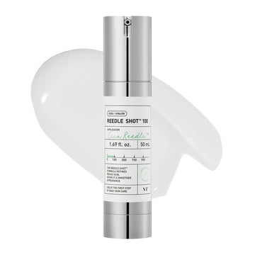 Vt Cosmetics Cica Reedle Shot 100, Daily Night Exosome, Microneedling Serum, Centella Asiatica, Hyaluronic Acid, Exfoliation, Soft & Glass Skin, Korean Skin Booster, Valentine Gift 1.69Fl Oz (50Ml)