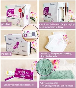 SHUYA Ultral Thin Feminine Care Pads for Women Regular Length with Wings, Patented Active Oxygen and Anion Sanitary Pads, High Absorbency, Size 245mm,Scented 40Count (Pack of 4) : Everything Else