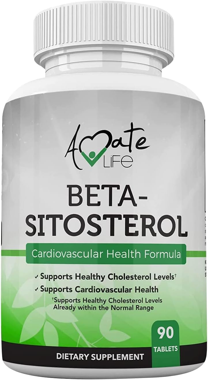 Amate Life Beta Sitosterol Supplement - 500mg - Beta Sitosterol Capsules for Men & Women