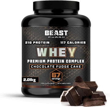Beast | Whey Protein Powder 2Kg | 21G Protein Per Shake, 67 Drinks | Chocolate