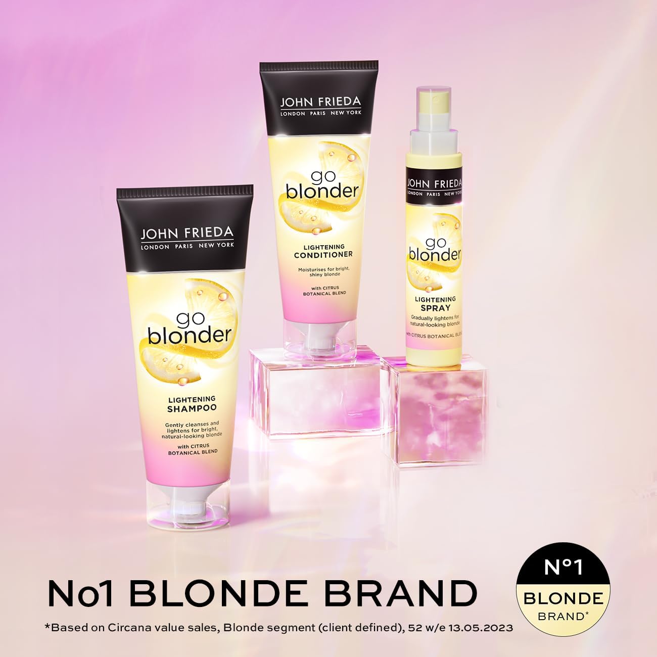 John Frieda Sheer Blonde Go Blonder Lightening Shampoo, Conditioner and Controlled Lightening Spray Value Bundle, Hair Lightener Blonding Value Pack : Amazon.co.uk: Beauty