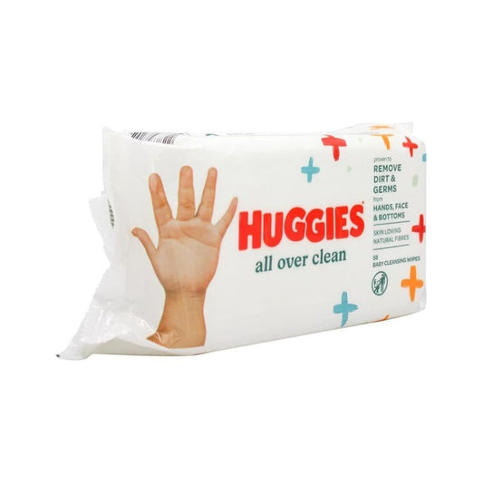 Huggies Baby Wipes, All Over Clean, 3 Refills With Resealable Tape Top, 168Ct