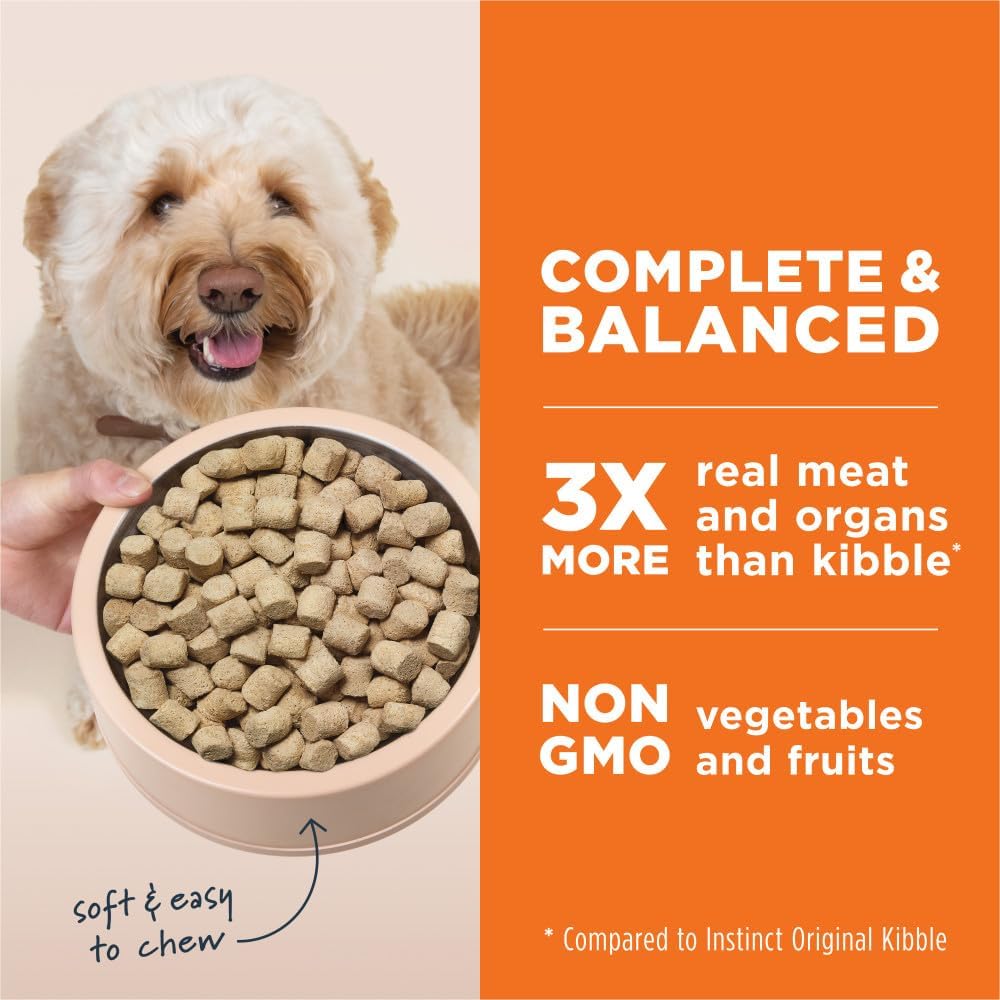 Instinct Freeze Dried Raw Meals Grain Free Recipe Dog Food - Chicken, 25 oz. : Pet Supplies