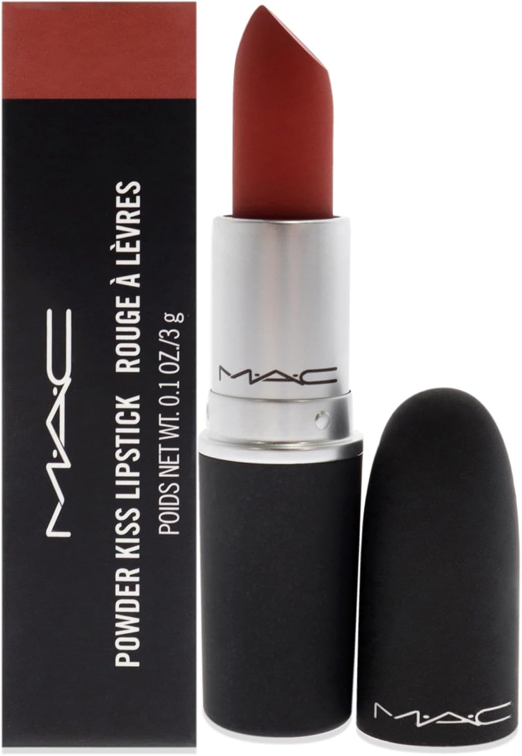 Mac Powder Kiss Lipstick - 316 Devoted To Chili For Women 0.1 Oz Lipstick