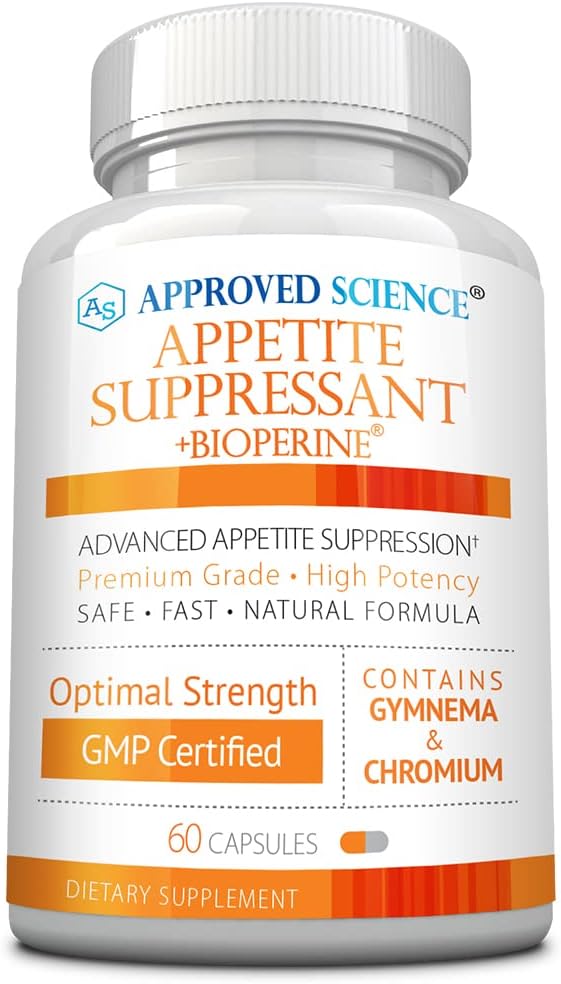 Approved Science? Appetite Suppressant - Gymnema, Chromium, Cayenne Pepper - 60 Capsules - Made in The USA