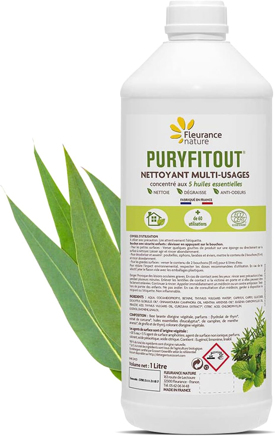 Puryfitout Organic Organic Detergent 1 L