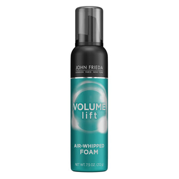 John Frieda Volume Lift Air Whipped Foam, Volumizing Hair Mousse With Air-Silk Technology For Fine Or Flat Hair, Adds Lasting Body And Fullness With Flexibile Hold, 7.5 Oz