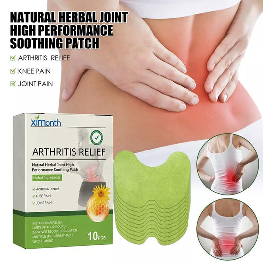 Bone Joint Herbal Patches – Natural Formula Knee Patches for Long-Lasting Muscle & Joint Pain Relief | Herbal Heat Compress for Knees (10 Pcs)