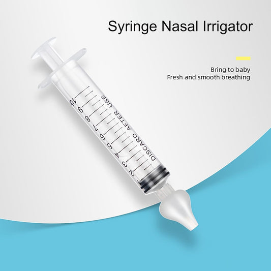 5Pcs Syringe Nasal Irrigator, 10ml/20ml/30ml/60ml Nasal Syringe for Baby Nasal Rinse Kit with Silicone Tip Portable Baby Nose Rinsing Tool for Nasal Irrigation/Nasal Spray/Nasal Hygiene(20ml)