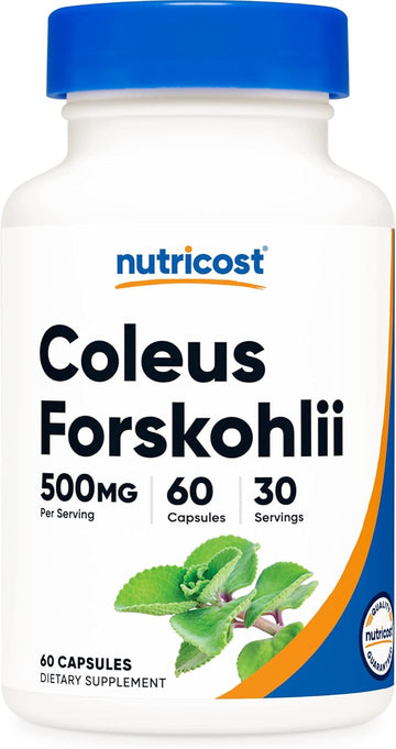 Nutricost Coleus Forskohlii 500mg, 60 Capsules - Maximum Strength Formula