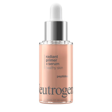 Neutrogena Healthy Skin Radiant Booster Primer & Serum, Skin-Evening Serum-To-Primer With Peptides & Pearl Pigments, Evens The Look Of Skin'S Tone & Smooths Texture, 1.0 Fl. Oz