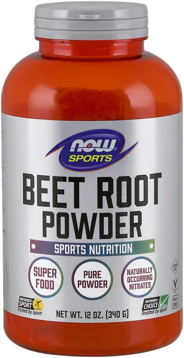 NOW Sports Nutrition, Beet Root Powder, Super Food With Naturally Occurring Nitrates, 12-Ounce