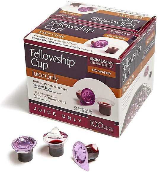 Broadman Church Supplies Pre-Filled Communion Fellowship Cup, Juice Only, 200 Count And Gluten Free Bread, 200 Count Value Bundle