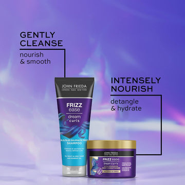John Frieda Frizz Ease Dream Curls Ultra Nourishing Deep Conditioner 230Ml, Conditioner For Curly Hair, Anti-Frizz Hair Mask (Pack Of 2)