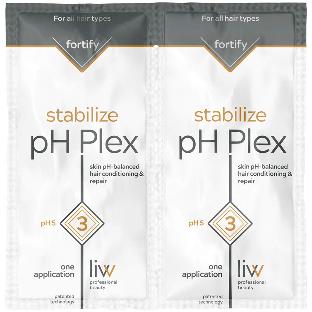 pH Plex 3 Stabilize - Fortify the Effects of pH Plex 1 & 2 In-Between Color or Bleach Treatments, 1 Double Sachet of Step 3