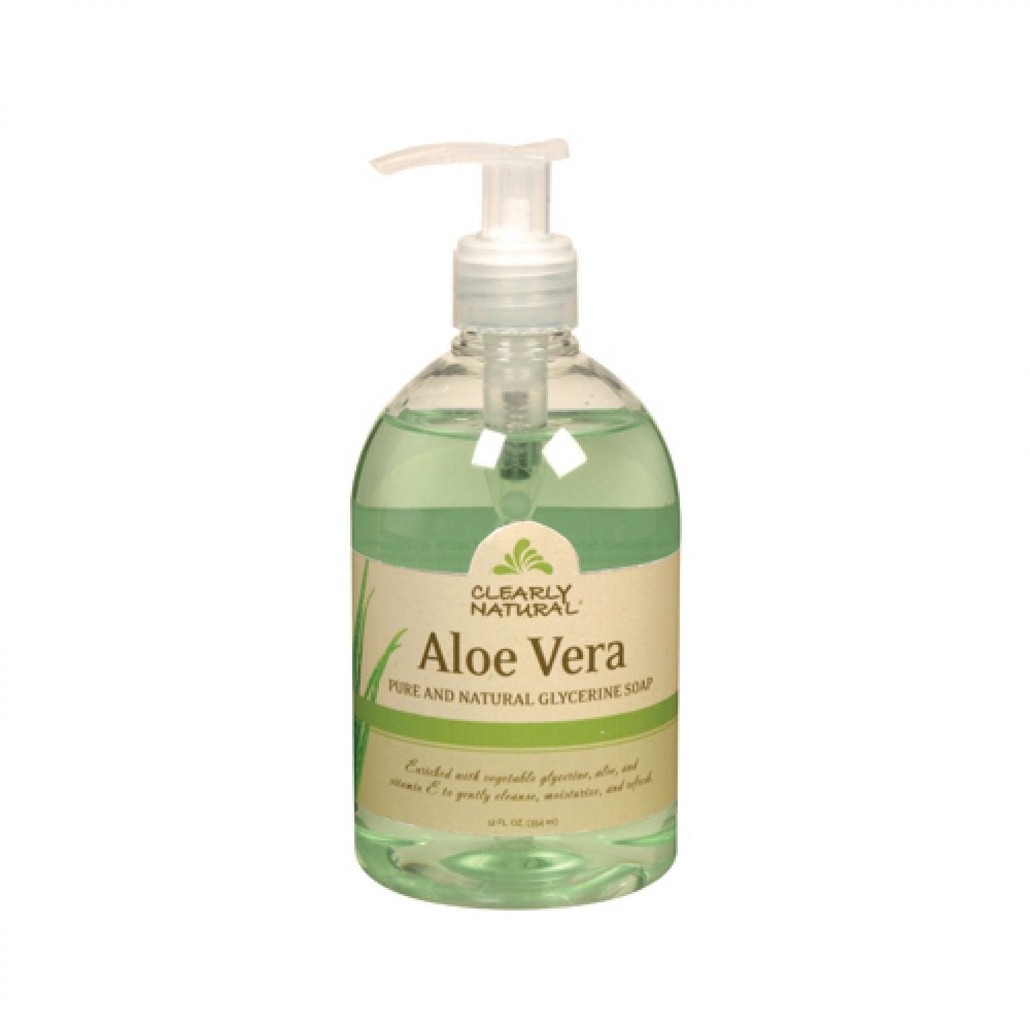 Clearly Natural Liq Soap W/Pump Aloe Vera 12 Fz : Beauty & Personal Care