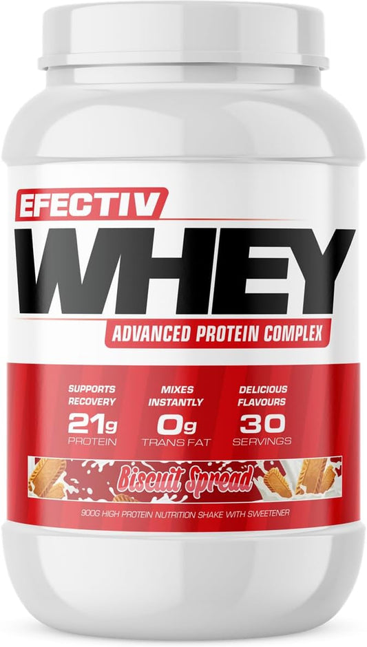 EFECTIV Whey Protein 900g (Strawberry) : Amazon.co.uk: Health & Personal Care